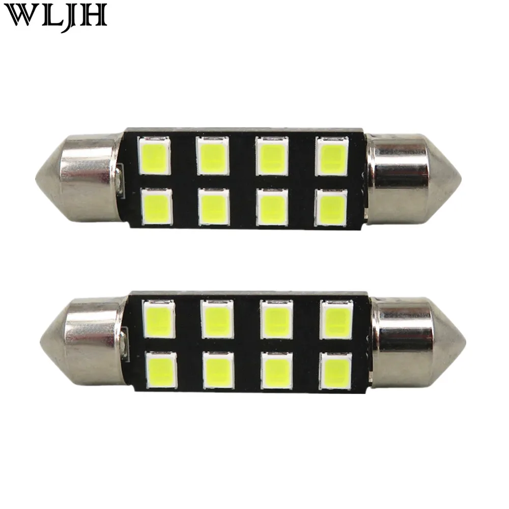 WLJH 41 мм 42 Led 2835SMD лампа для салона автомобиля чтения центр крыши вежливое