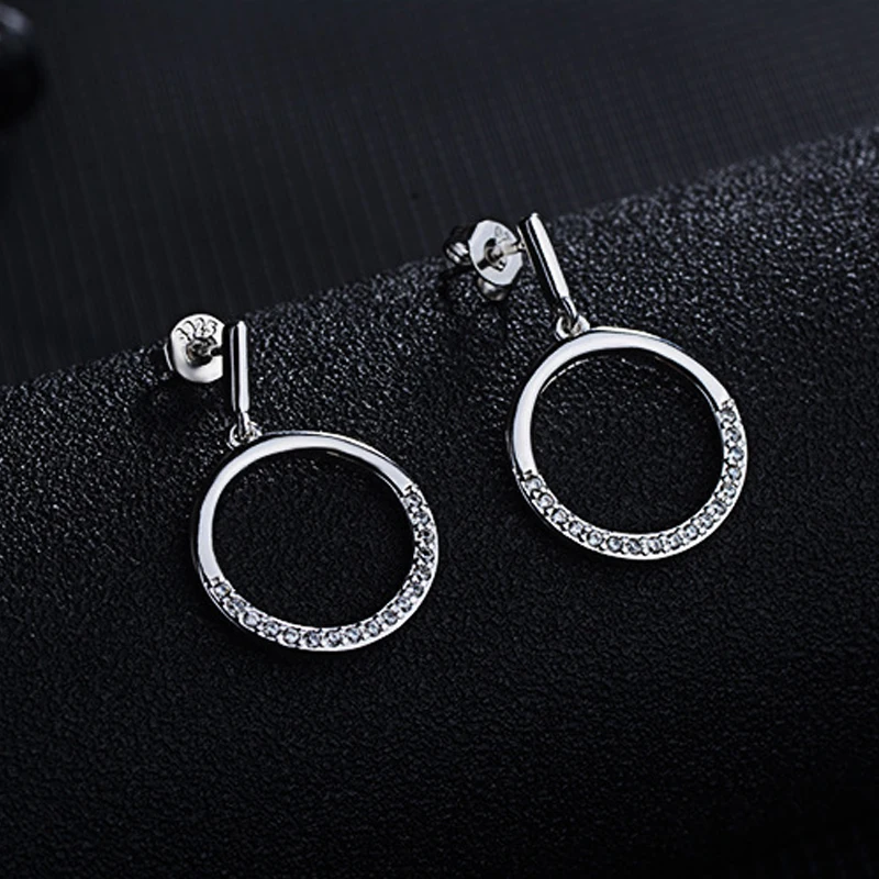 Серьги гвоздики с фианитами женские свадебные украшения для невесты хороший