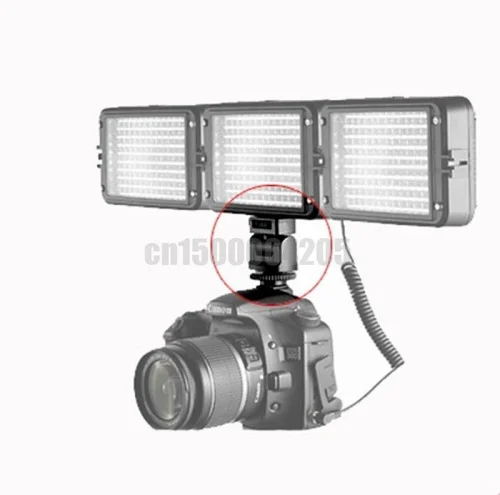 Горячий башмак адаптер кронштейн держатель крепление для canon 5D2 6D 5D4 DSLR камеры LED