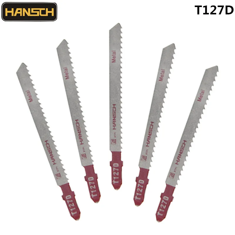 Лезвия для ножовочной пилы HANSCH 5 шт. 100*3 T127D металлическая быстрорежущая сталь Bosch