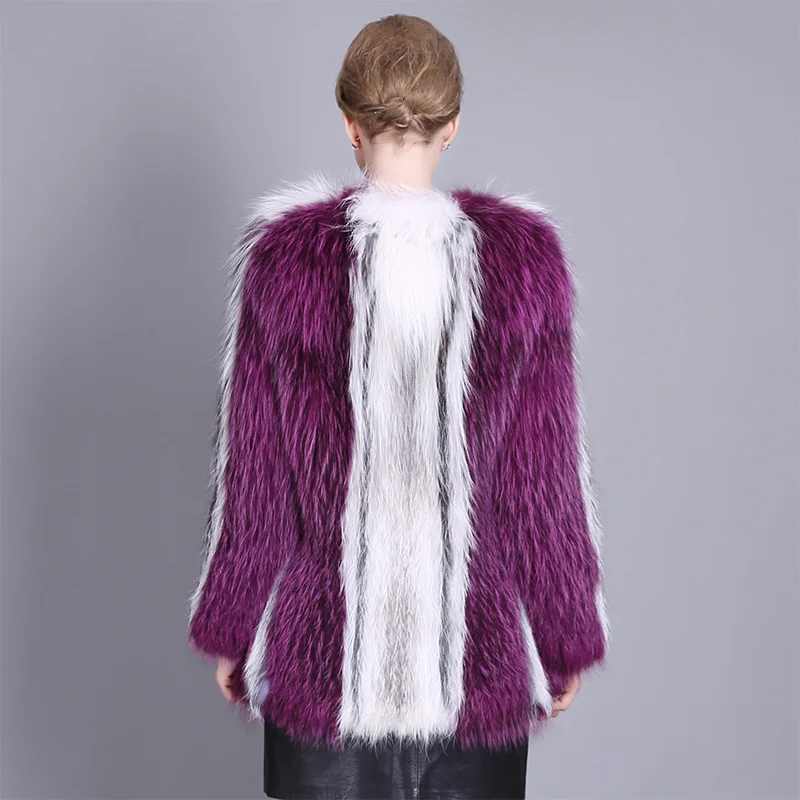 Golomise&ampImbettuy Ladies Fashion Natural Fox Fur Coat Women Winter Real/Genuine Knitted Coat/Jackets | Женская одежда