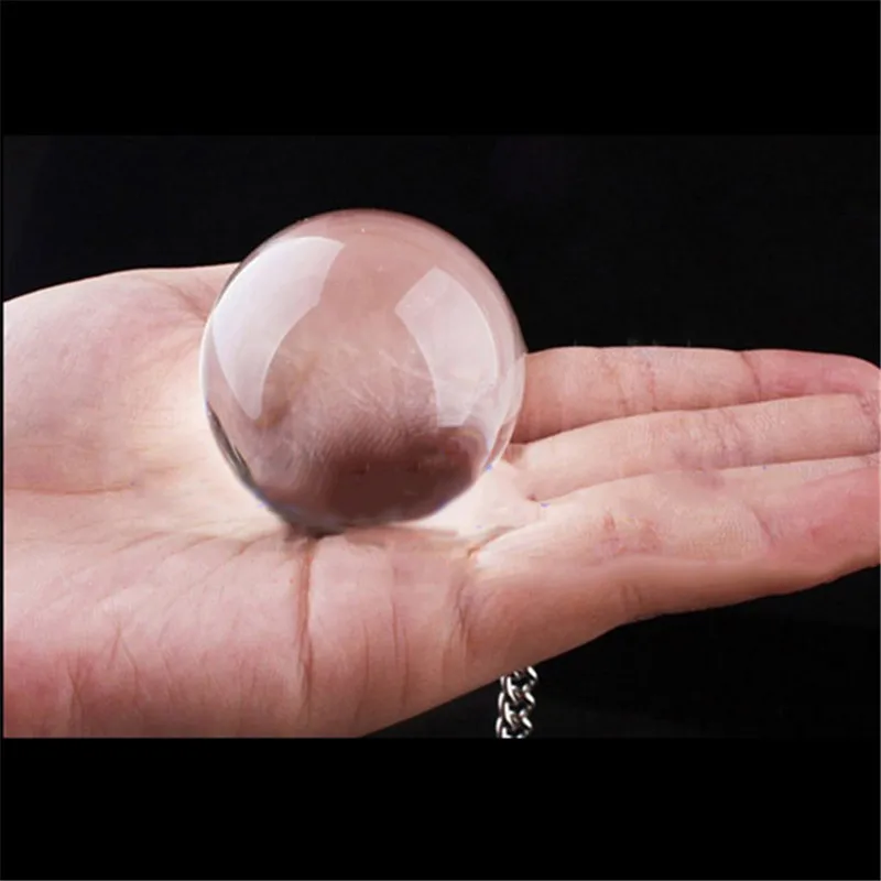 Хрустальное стекло Анальная пробка металлическая цепь анальные шарики