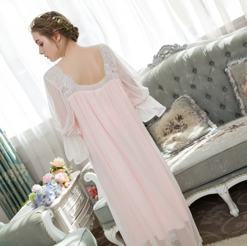 3 цвета женские ночные рубашки с роговыми рукавами длинная ночная рубашка мягкая