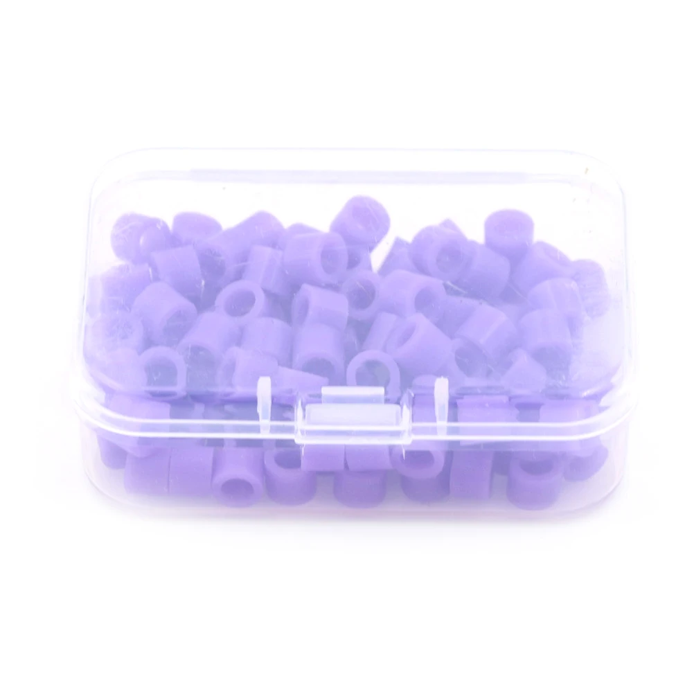 Purple 100 шт многоцветные 4*6*5 мм автоклавные универсальные Стоматологические Ортодонтические универсальные силиконовые инструменты цветные кодовые кольца - Цвет: Purple