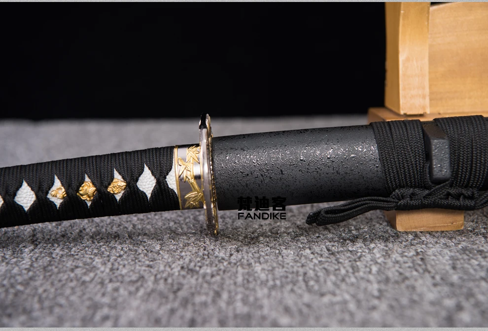 Handmade Steel Gold Blade Japanese Samurai Katana Sword Sharp Battle Ready Blade BATTLE READY Carbon Steel Handmade