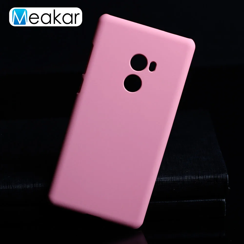 Pink Матовая Пластик Coque 5,99 для Xiaomi mi Mix 2 Чехол для Xiaomi mi Mix 2 Evo mi x2 чехол для телефона чехол-лента на заднюю панель - Цвет: Pink