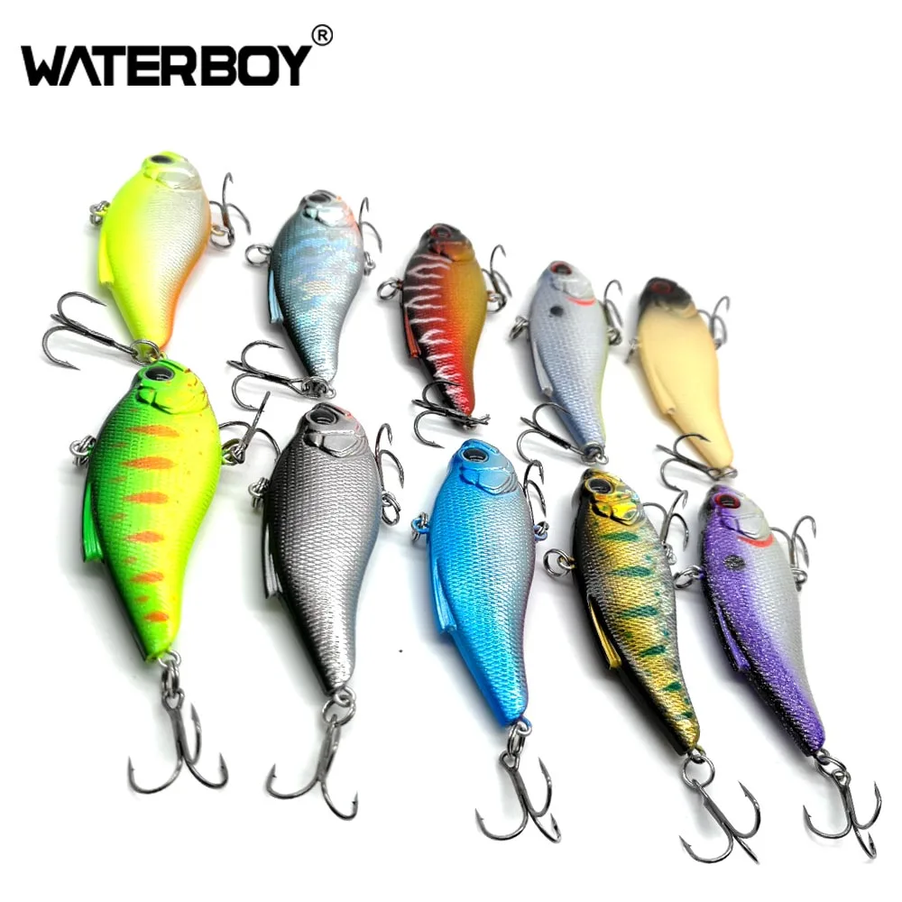 WATERBOY 7.5cm16.5g VIB приманка жесткая искусственная Рыбалка Vibe Lipless новая пластиковая Вибрация жесткая шумная погремушка Тонущая вибрационная приманка