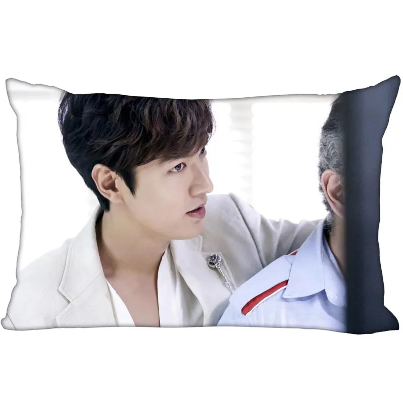 KPOP star Lee Min Ho прямоугольная наволочка с двухсторонним принтом сатиновая для