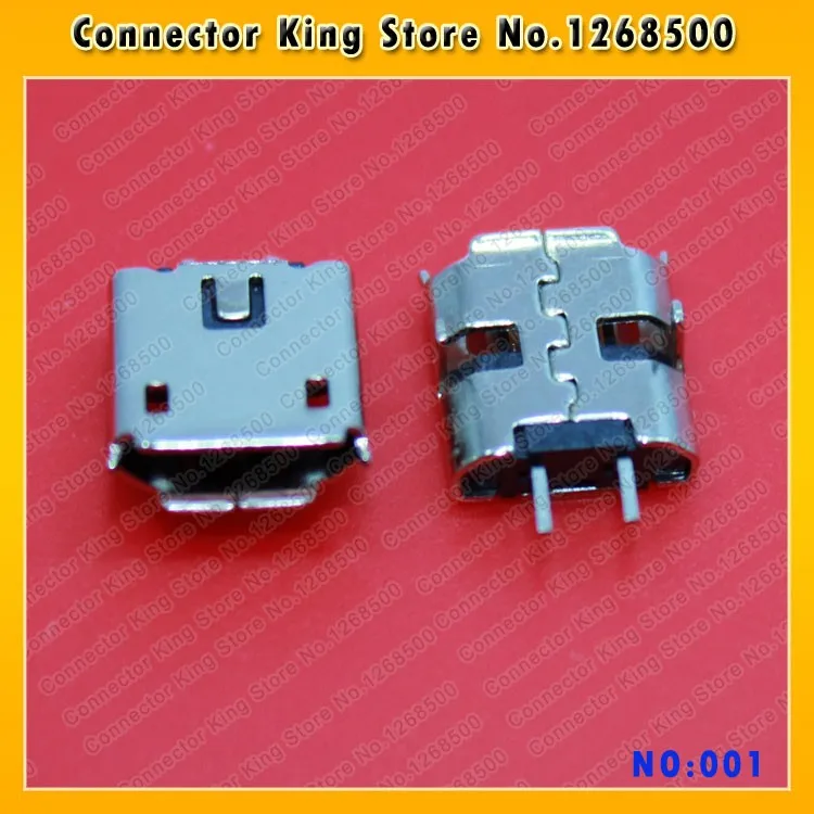 ChengHaoRan 100 шт. новая модель 2 контактный планшетный ПК PAD зарядное гнездо Micro USB Jack DIP