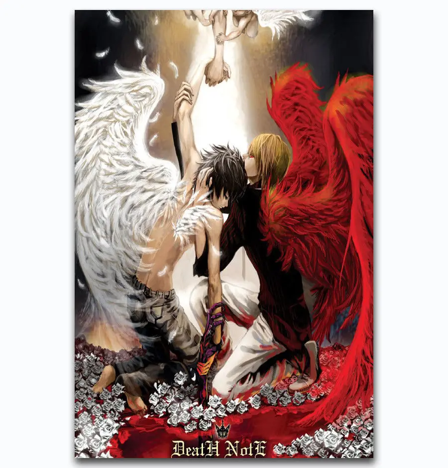 Художественный принт Горячая новинка Death Note L Kira Detective Art Япония 14x21 24x36 27x40 дюймов