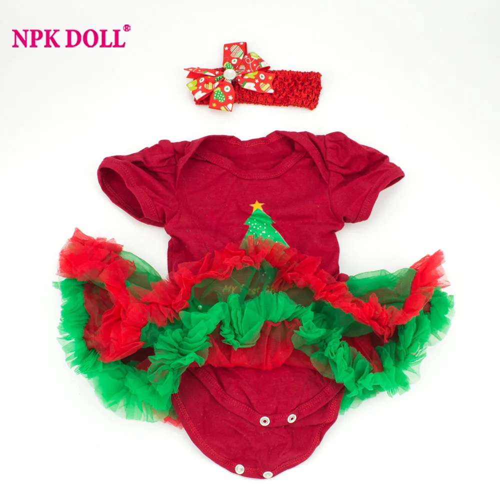 Одежда для кукол NPKDOLL 22 дюйма подходит новорожденных 20-22 платье с рисунком