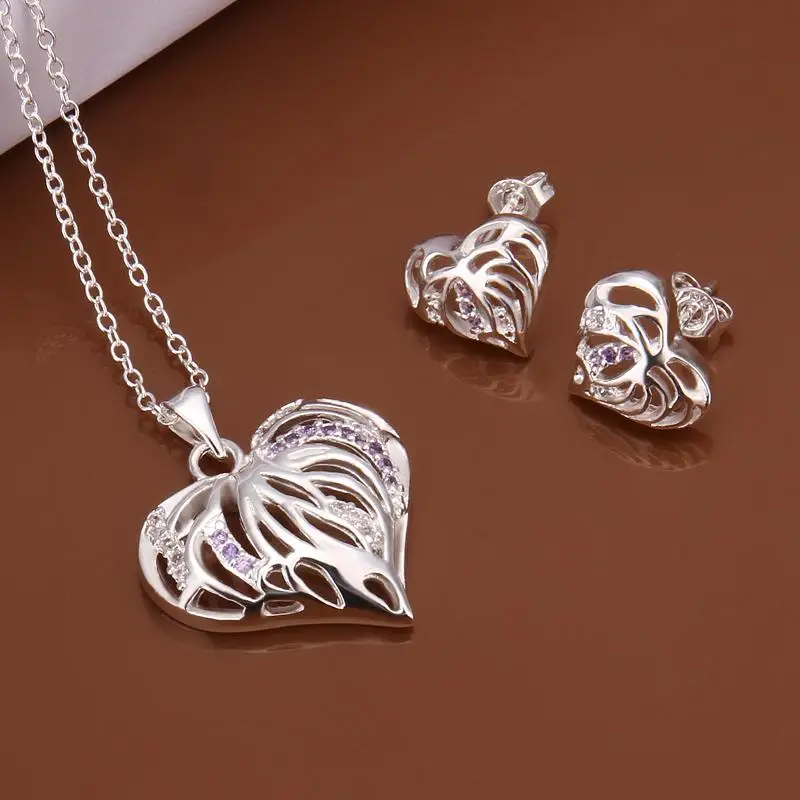 CS527/Free Shipping wholesale 925 jewelry set classic style necklace+earrings fashion | Украшения и аксессуары