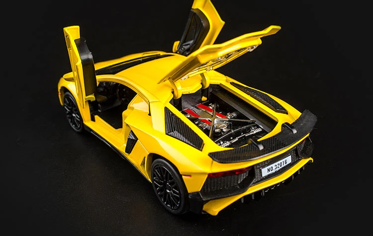 KIDAMI 1:32 Aventador 750-4 литая под давлением модель автомобиля с оттягивающейся спинкой игрушечные машинки подарки игрушки для детей моделирование oyuncak siku