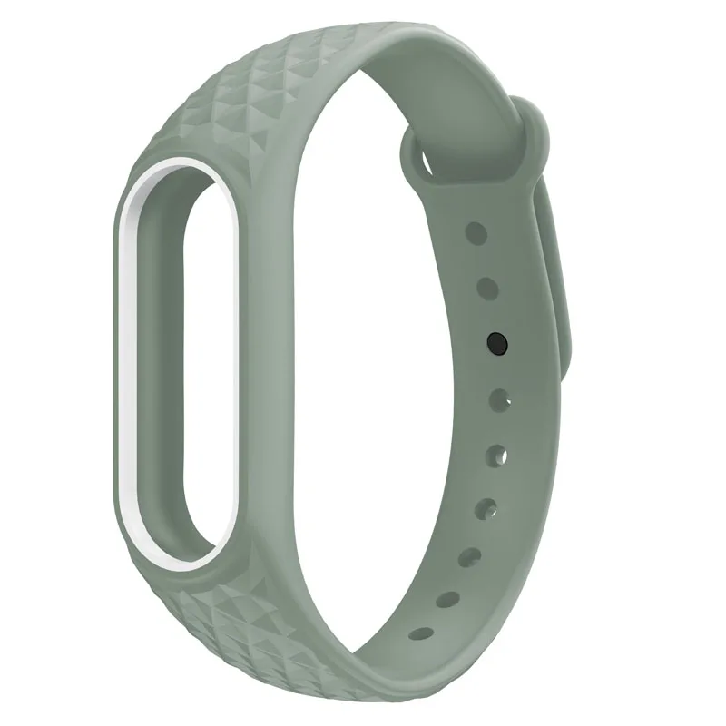 white light green Умный ремешок для Xiaomi Band 2, цветной сменный мужской Т-образный ремешок, браслет для M2, умный Браслет для женщин и мужчин - Цвет: white light green