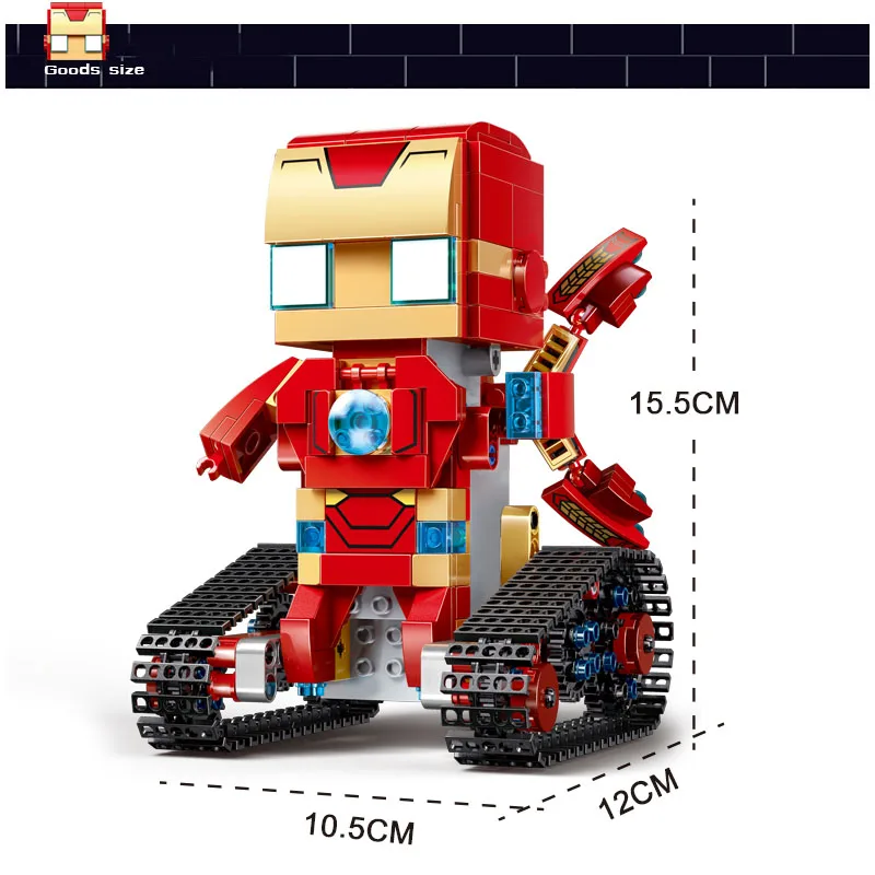 354-392 шт Супер RC Робот строительные блоки игрушки Стиль дистанционное управление
