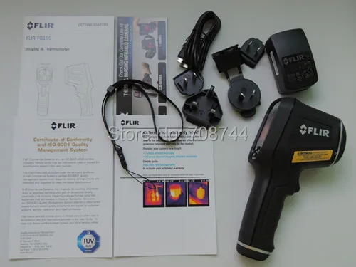 Диапазон от 25 до 380C Flir TG165 ИК термометра дешевле Термальность изображений с 80x60