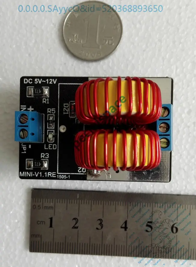 5В ~ 12В ZVS индукционный нагревательный блок питания Тесла Джейкоб лестница +