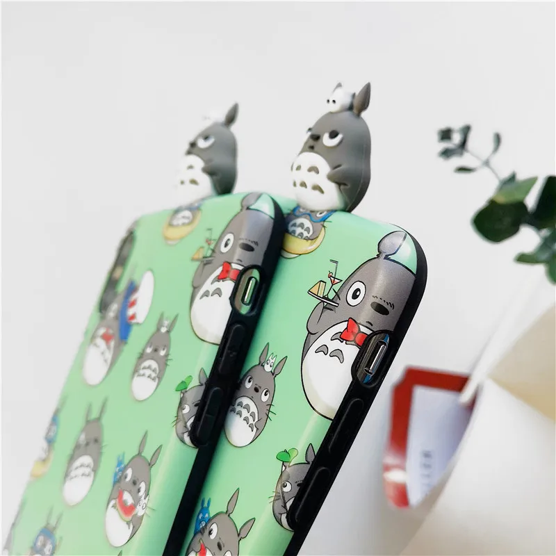 Cute Totoro Spirited Away Ghibli Miyazaki Anime Kaonashi Soft Clear Phone Case For iPhone6 6S 7 8 Plus XS Max TPU Toy Cover |