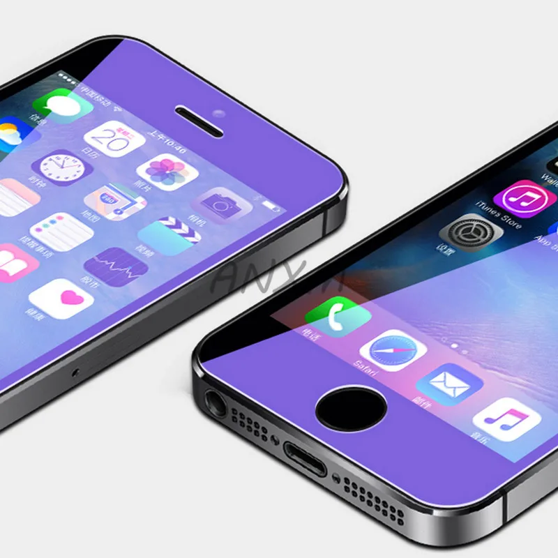 2 шт./лот закаленное стекло для Apple iPhone 5S 5 SE 5C защита экрана 9H анти Blu-Ray стекло для iPhone 5 Se защитная пленка, стекло