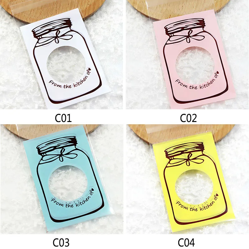 

50/100PCS Cartoon Candy Cookie Biscuits Packaging Bags Gift Bag Self Adhesive Plastic Bags Wedding Birthday Party Supplies