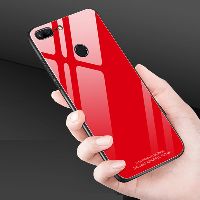 KaiNuEn luxury etui coque cover case for huawei Honor 9 Honor9 / honor lite 9lite silicone silicon phone back glass mirror |