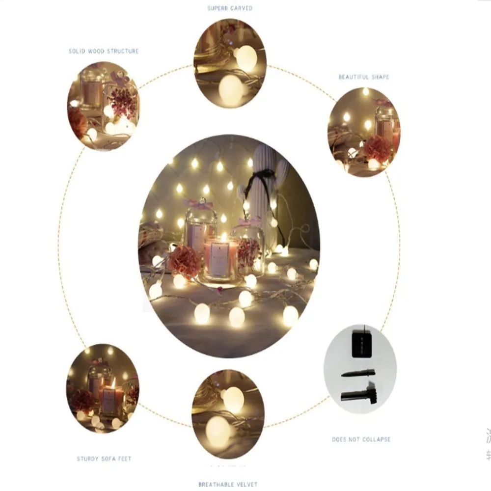 Led Light String Ball Lights Christmas Warm Color Outdoor Window Hristmas Decorative Lamp | Освещение