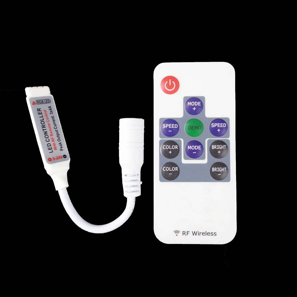 Светодиодный мини-контроллер с 10 кнопками дистанционного управления RF