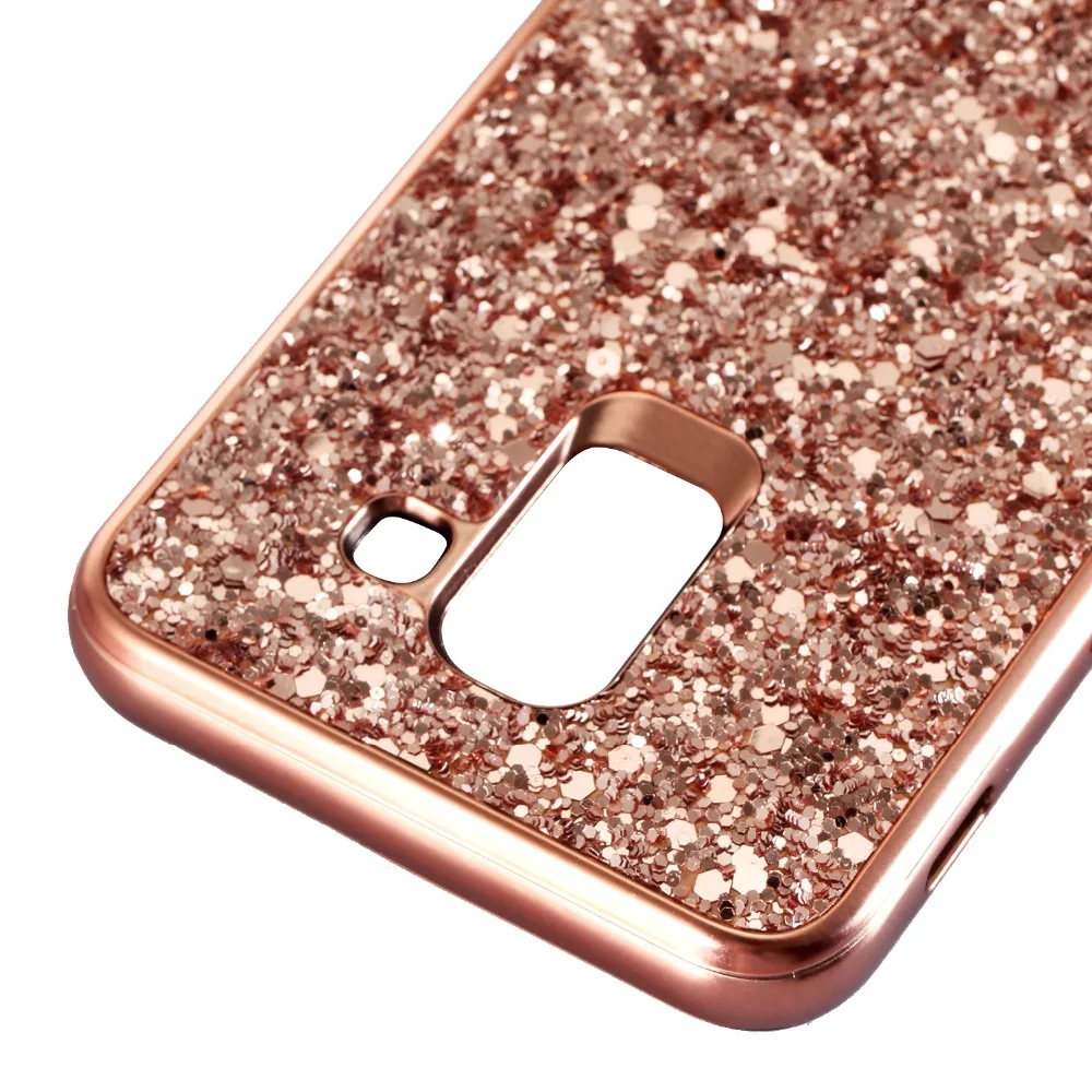 Чехол для телефона samsung Galaxy J6 2018 сияющий блеск задняя крышка корпуса A6 чехол |