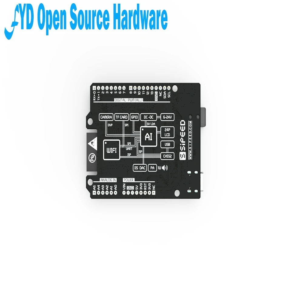 1 шт. Sipeed maixduai макетная плата k210 RISC-V AI+ Лот ESP32 совместима с Arduino