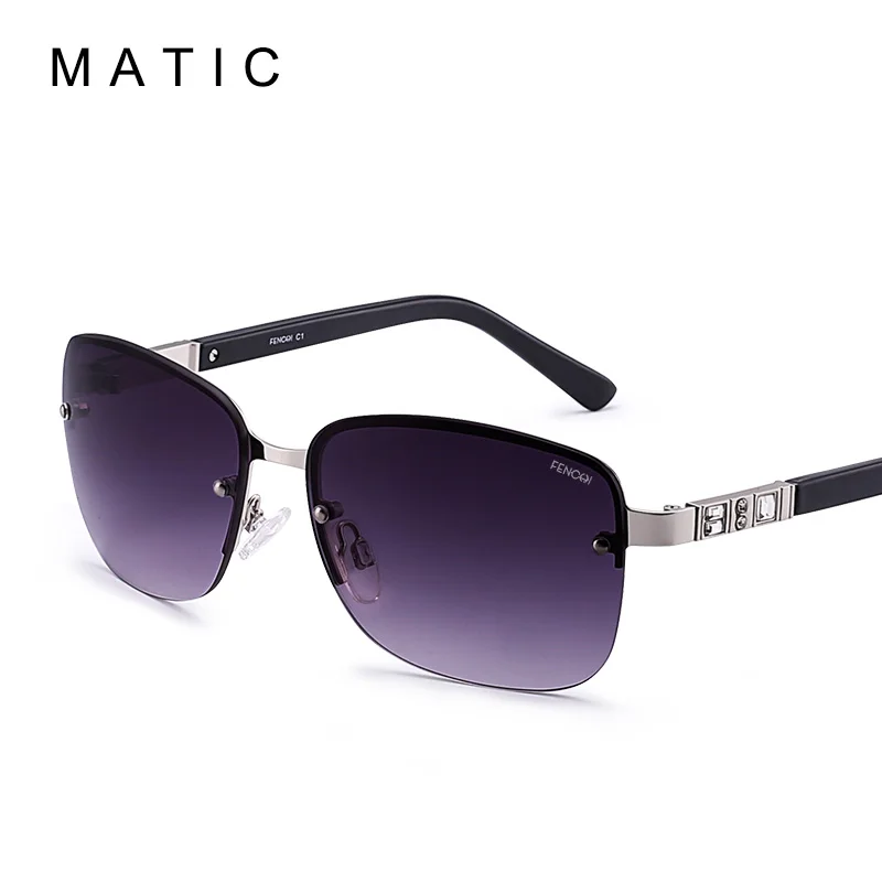 C1 MATIC, Ретро стиль, фирменный дизайн, розовые, прямоугольные, без оправы, солнцезащитные очки для женщин, женские, высокое качество, пилот, зеркальные, без оправы, солнцезащитные очки - Цвет линз: C1