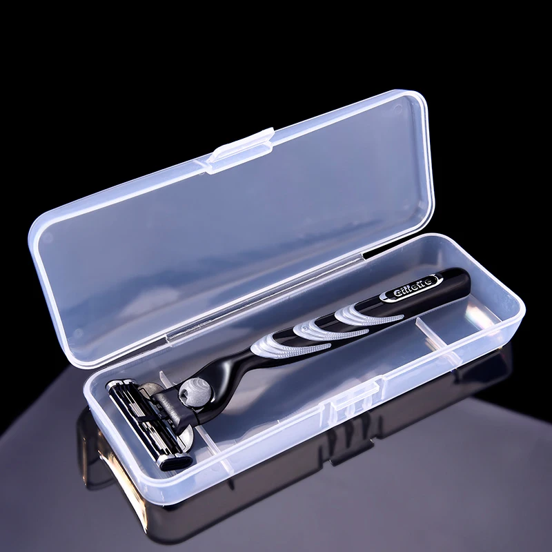 Портативный ящик для бритвы коробка хранения и держатель чехол с ручкой только