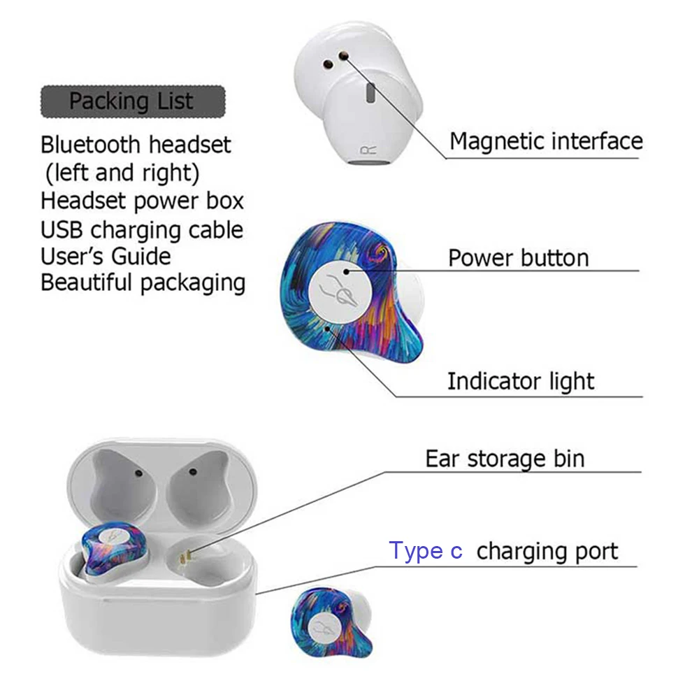 Sabbat X12 Pro TWS Bluetooth 5,0 мини невидимые наушники беспроводные IPX5 спортивные Hifi наушники с зарядной коробкой