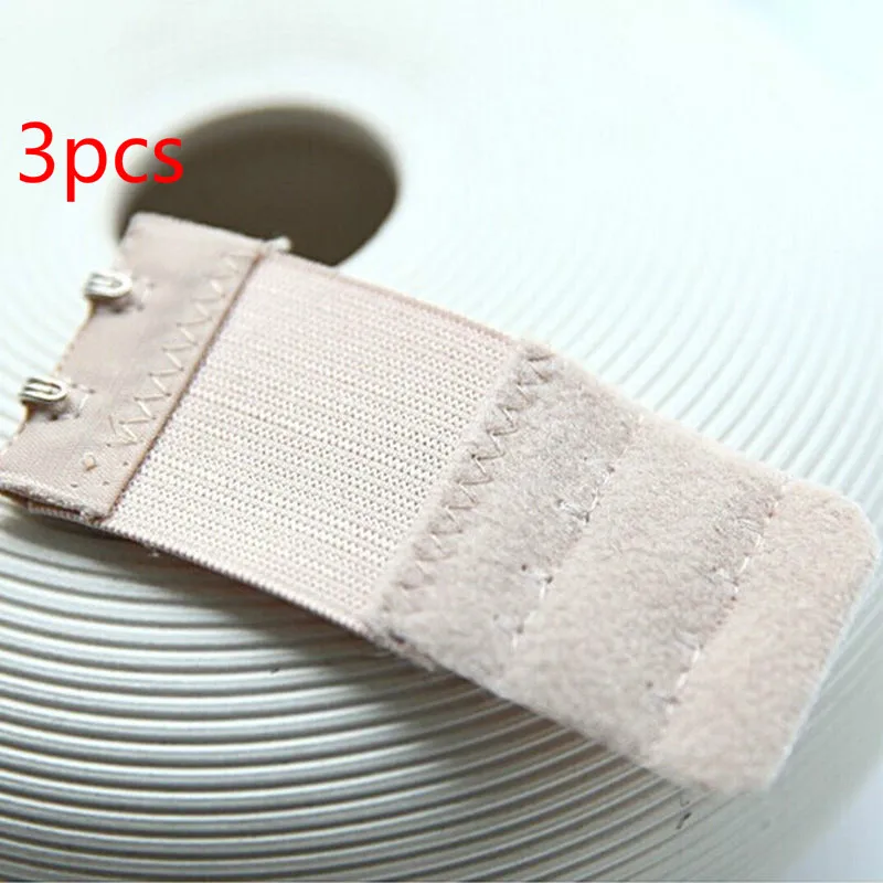nude 3pcs 1/3/5 PcsWomen 2 ряда 2 крючка бюстгальтер расширитель бюстгальтеры туфли с ремешком и пряжкой нижнее белье швейные инструменты Аксессуары для нижнего белья - Цвет: nude 3pcs