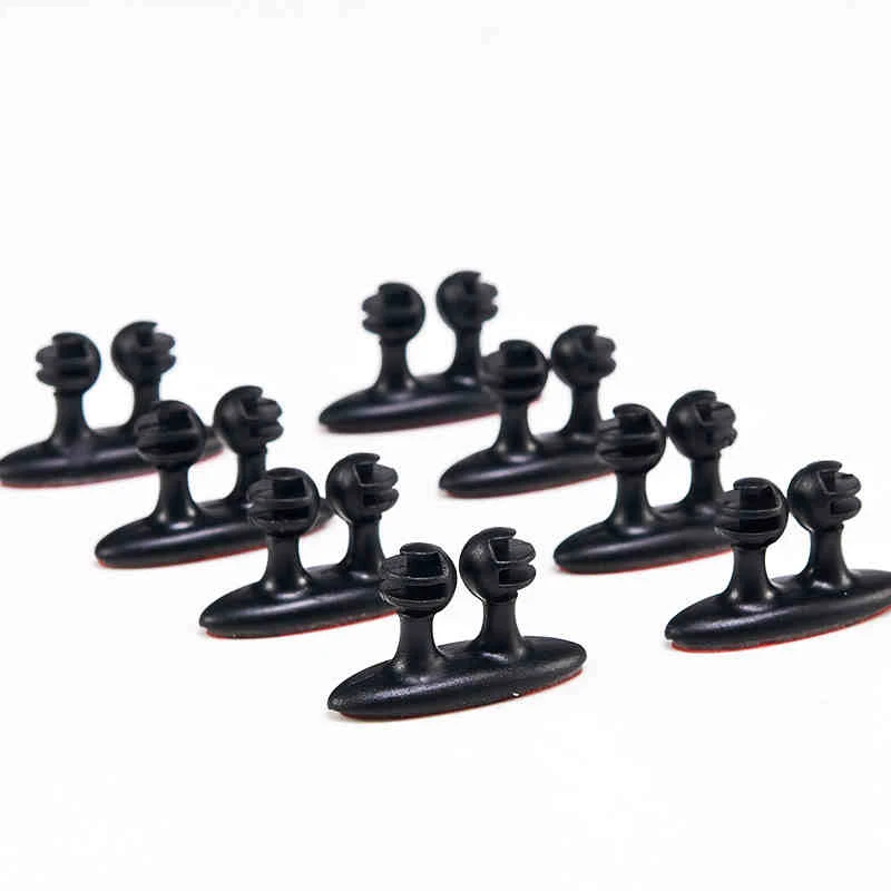 8 шт. Портативный автомобиля Провода клип usb кабель фиксированной зажим зарядки