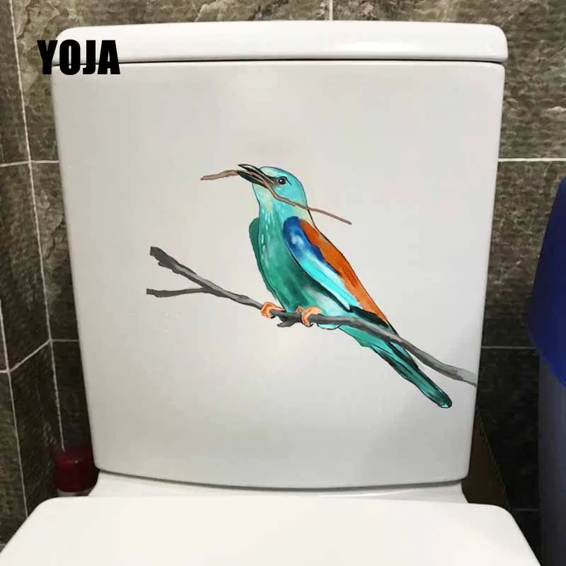 

YOJA 24,2X16,2 см Intereting Boogie Bird наклейки для унитаза гостиной домашний декор Настенная Наклейка T5-0747