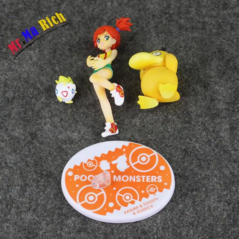 Аниме Figura Misty Psyduck Togepi модель игрушки 12 см Bambola Pvc Per La Raccolta|anime figura|model toyfiguras anime |