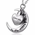 I Love You to the Moon and Back Urn ожерелье для праха памятный сувенир ожерелье для кремации Jewelry