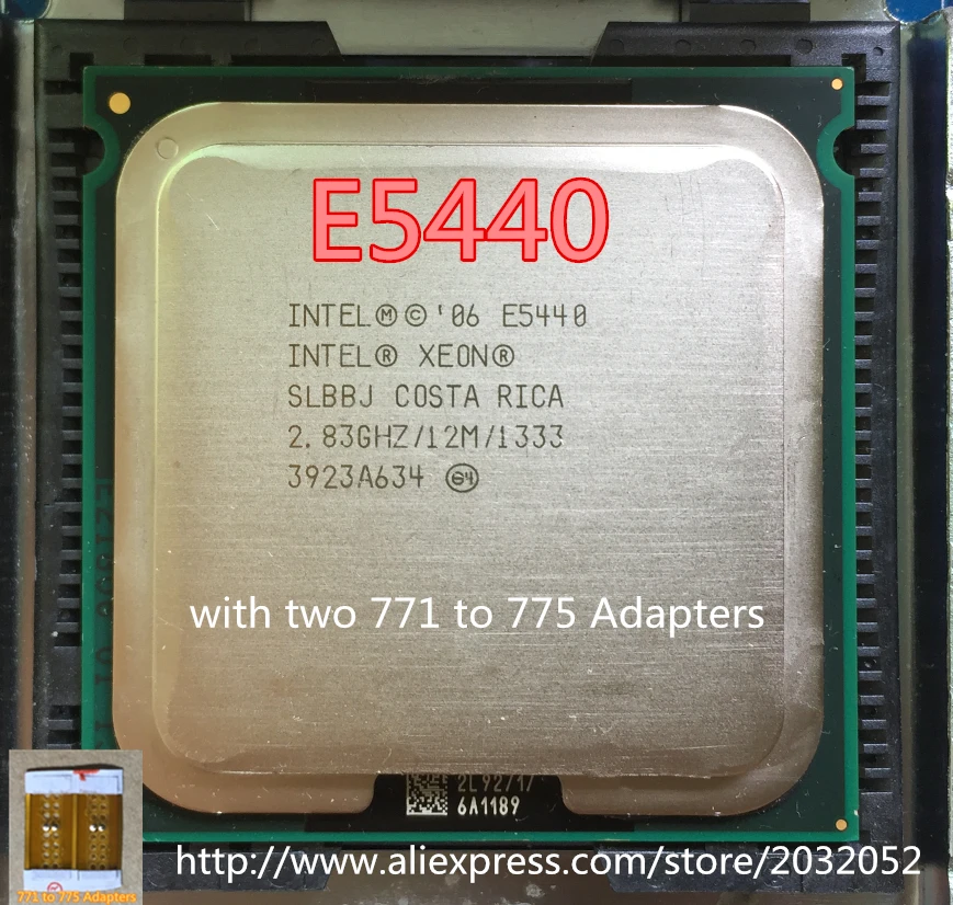 Оригинальный серверный процессор Intel Xeon E5440/2 83 ГГц/LGA771/кэш L2 12