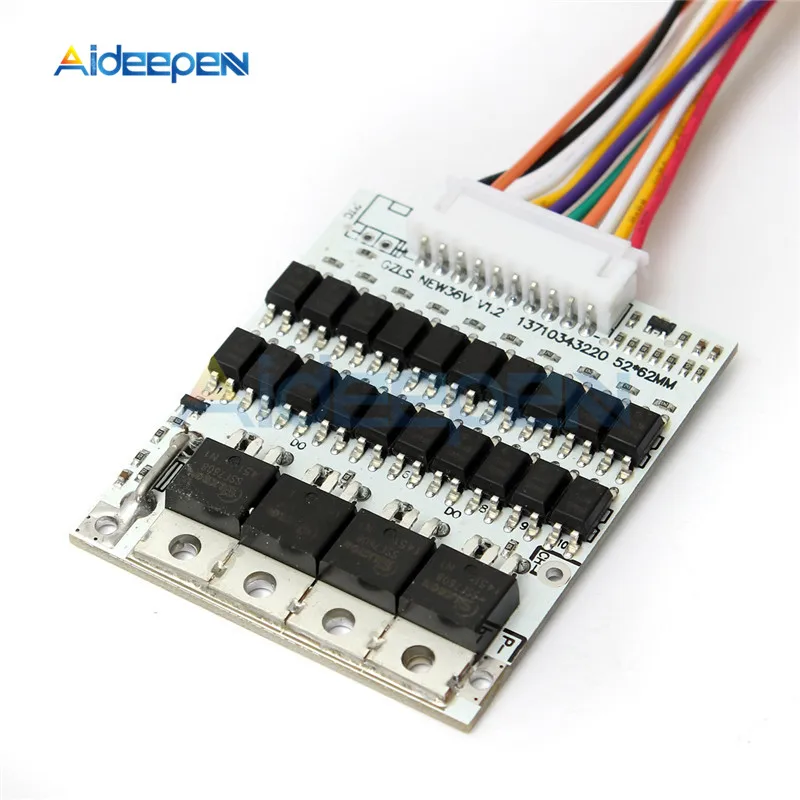 1 шт. защитная плата BMS PCB для литий-ионных литиевых аккумуляторов 18650 40 А 36 В с