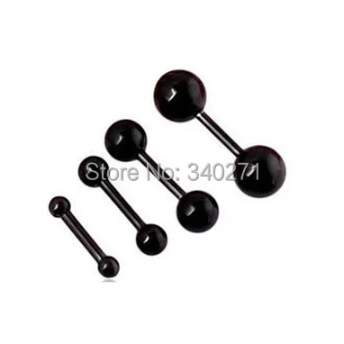 Free shipping Punk Fashion Stainless Steel Barbell Earring Piercing Ear bone nail Titanium Dumbbell Earrings | Украшения и
