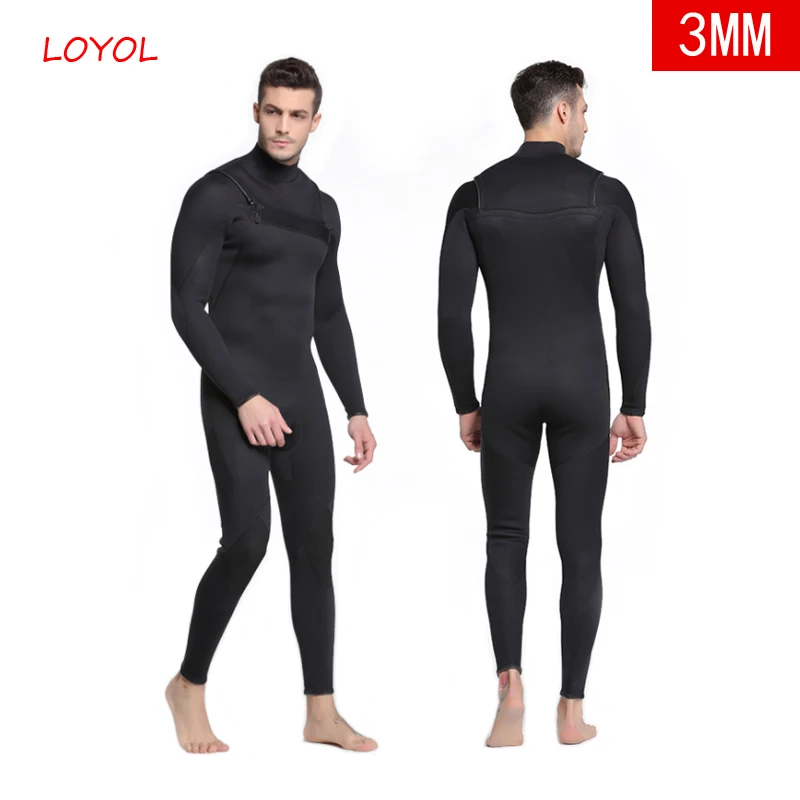 Мужской костюм для дайвинга 3 мм гидрокостюм подводного плавания неопреновые