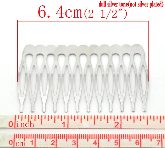 Doreen Box hot 20 серебристые женские заколки для волос 39x64 мм (B15510)|shape hair clips|hair comb clipsilver