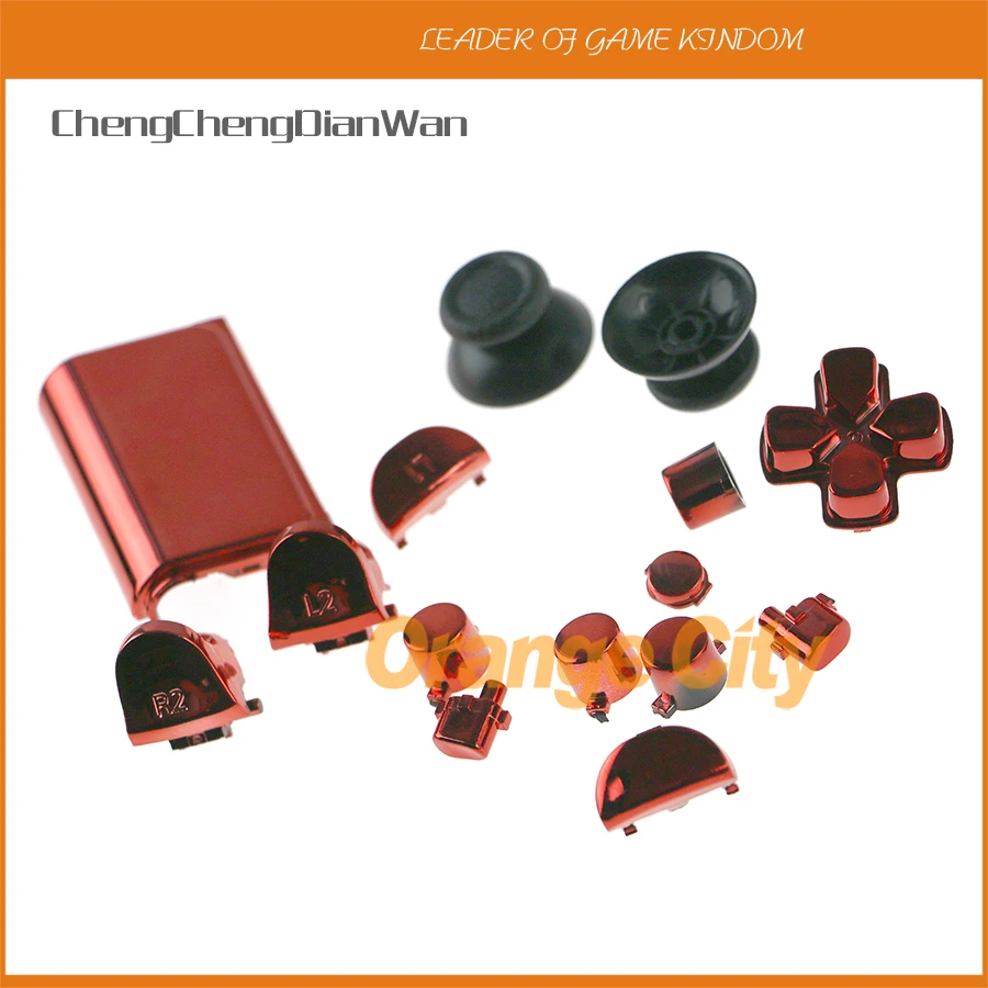 ChengChengDianWan CUH ZCT2 JDS 040 JDM аналоговые стики Dpad R1 L1 R2 L2 хромированные полноразмерные