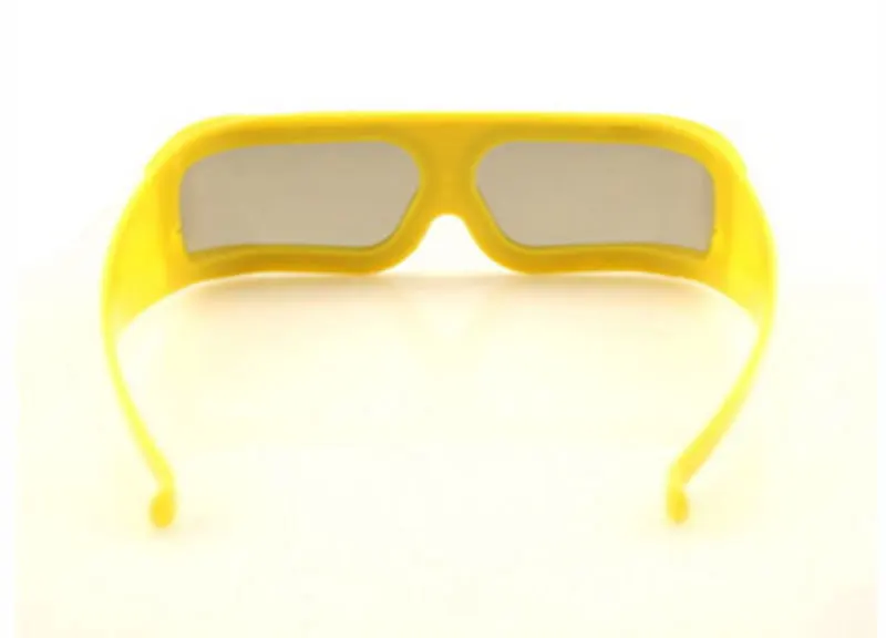100 шт пластиковая Желтая оправа IMAX 3d очки поляризационные линейные 3d очки для 3D фильмов 45/135 градусов 3d очки для кинотеатра
