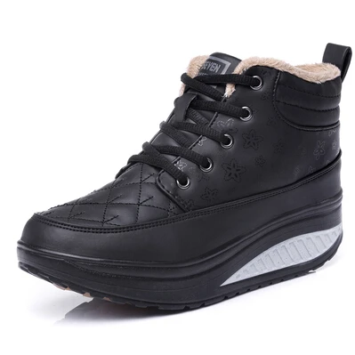 running shoes 258s c Зимние плюшевые женские кроссовки для бега; женские кроссовки с высоким берцем; женская спортивная обувь для бега на платформе; zapatillas mujer; 258 s - Цвет: running shoes 258s c
