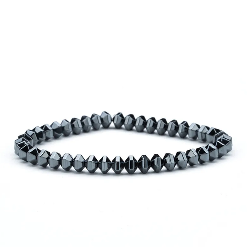 B020273 Бусы из натурального камня, камень лавы, тигровый глаз, Золотой и Серебряный гематит, мужские браслеты, браслеты, очаровательные модные Парные браслеты - Окраска металла: B020273
