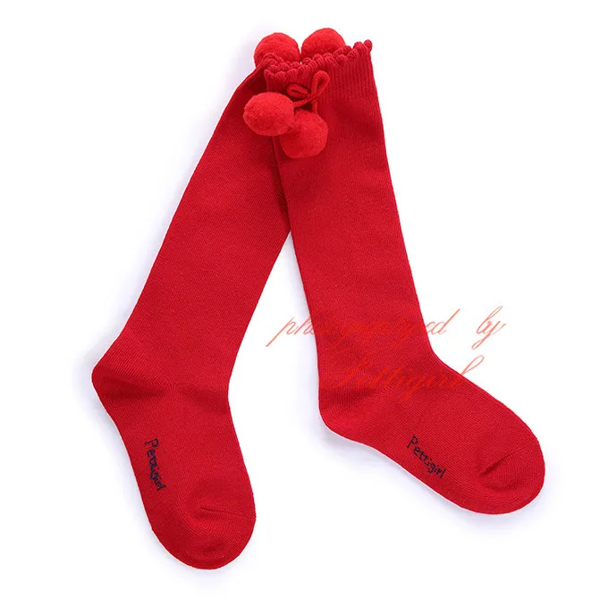 Pettigirl/модные носки для девочек; Детские носки с оборками и помпонами; милые детские носки ручной работы; бутик