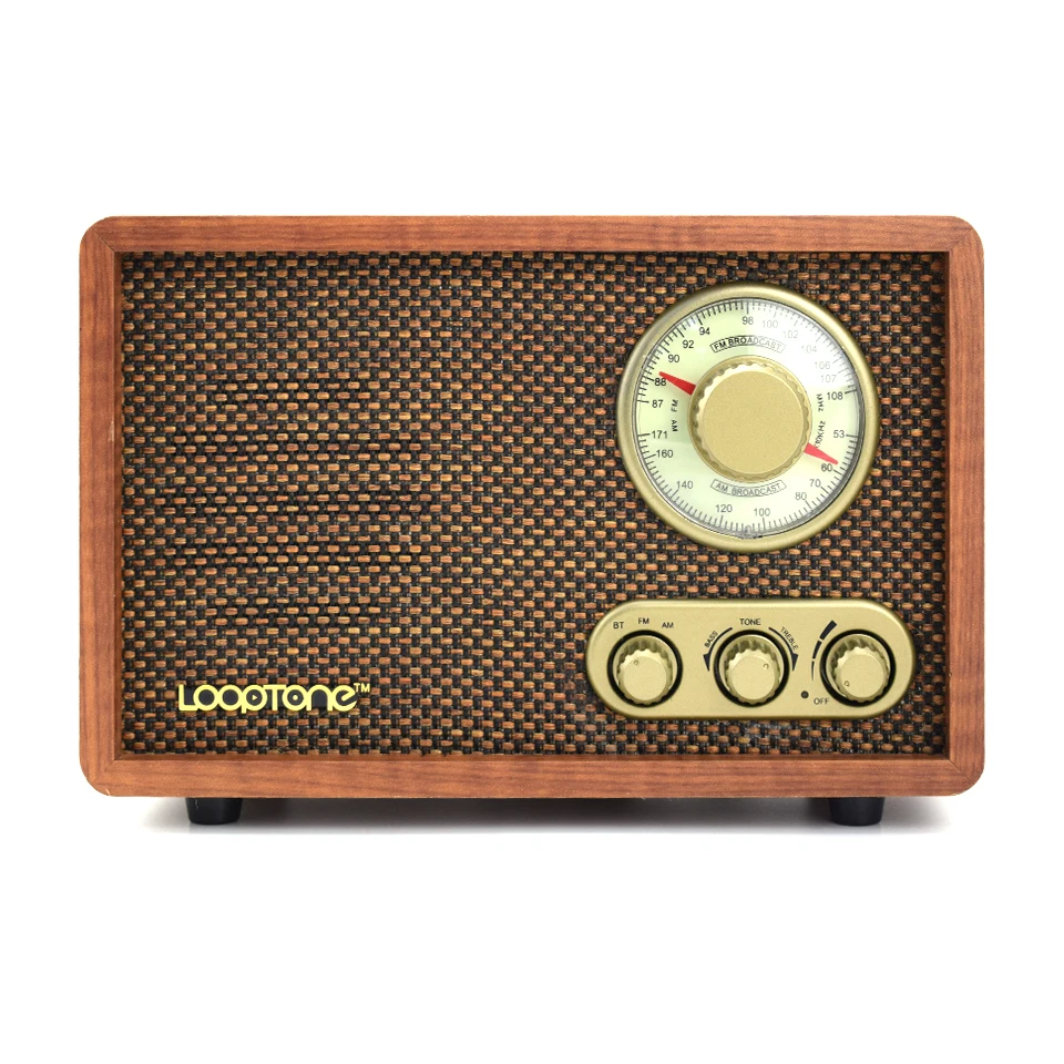 LOOPTONE настольная деревянная AM/FM радио винтажная Ретро Классическая Bluetooth