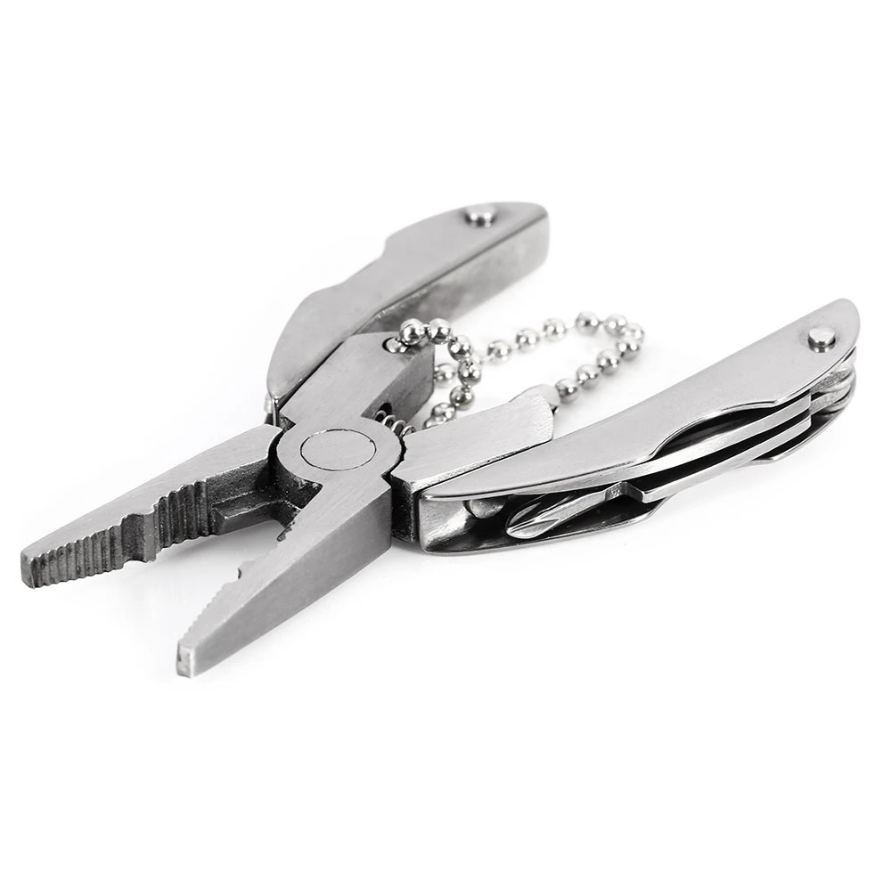 Многофункциональные уличные плоскогубцы из нержавеющей стали мини складной