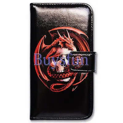 Bcov Бренд Череп Дракона Стиль Слот Для Карты Кожаный Бумажник Чехол Case Huawei Mate 9
